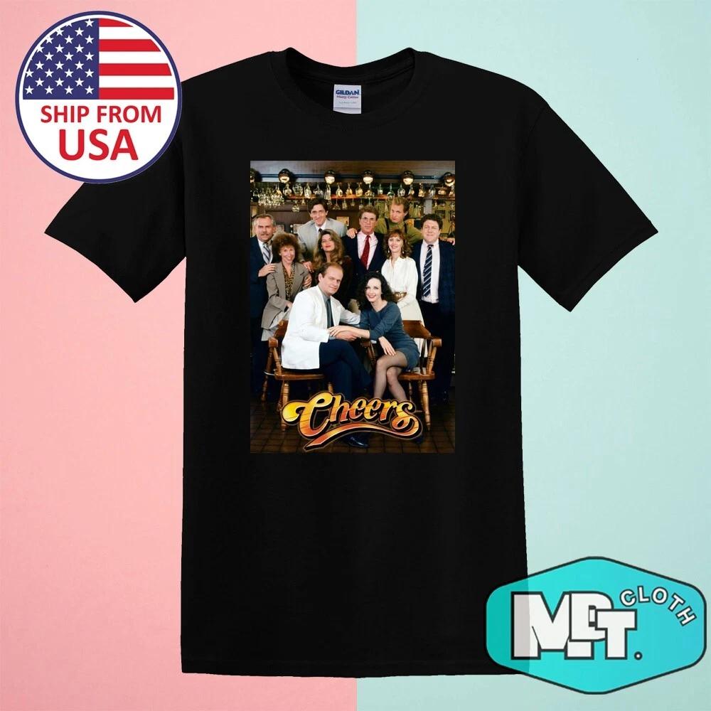 Cheers TV Show American Television Sitcom Men s Black Size S-5XL 2XL