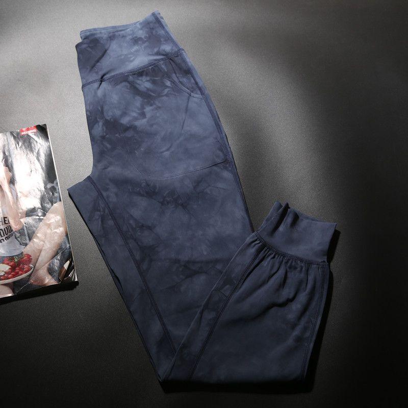

Thick Tie-Dye Women s Running Loose with Pockets Yoga Pants Tie Dye Blue S