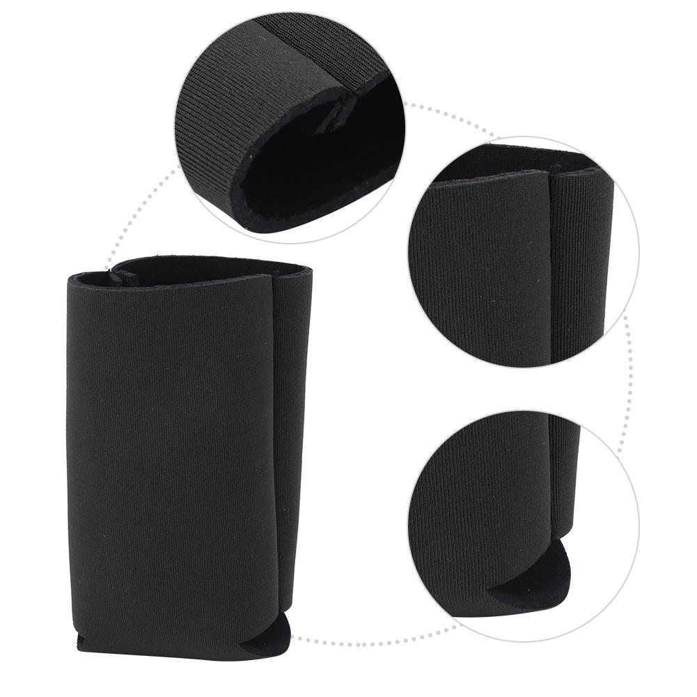 2PCS Neoprene Collapsible Outdoor Sports Water Bottle Cover Portable Cup Insulation Sleeve Bag AccessoriesBlack