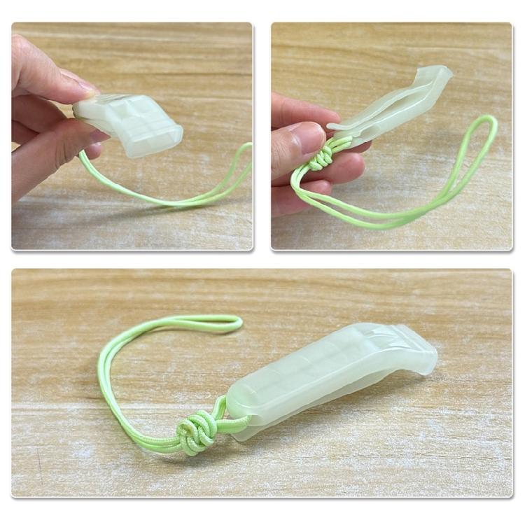 Adjustable Strap Safety Pennywhistle High Pitched Survival Gadget for Camping Hiking Weatherproofs Plastic Construction