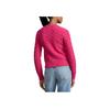 Polo Ralph Lauren Solid Color Single-Breasted Logo Embroidered Long Sleeve Sweater Women Sweater Pink 211910443-005