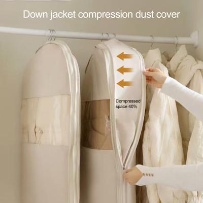 Yousheng Dust Cover Clothes Bag with Transparent Window Zipper Closure Large Capacity Space Saving Hanging Garment Bag Protector