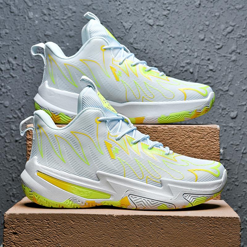 2025 large size 45 basketball shoes men's mandarin ducks new high-top sports shoes youth training actual basketball shoes