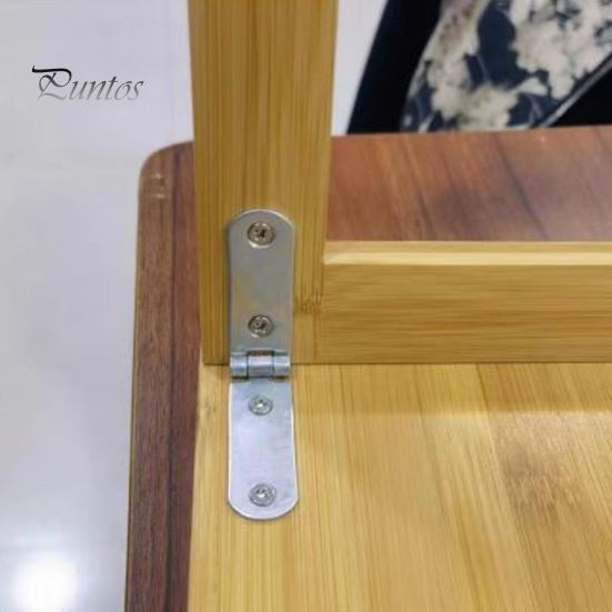 8 Stück anschraubbare Scharniere, Klappscharniere, rostfrei, korrosionsbeständig, glatt, für Schrank, Tisch, Möbel, 180 Grad faltbare Scharniere