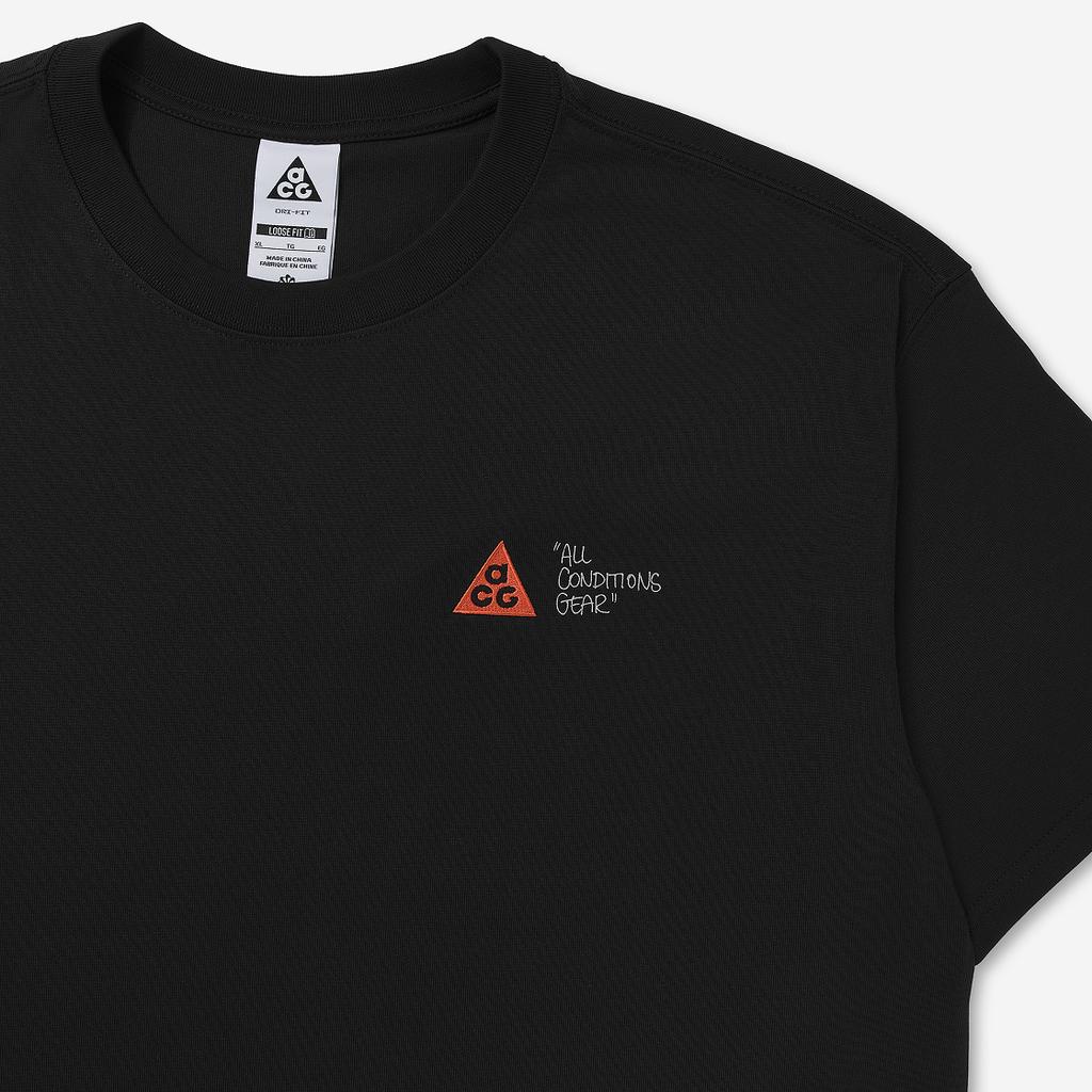 Nike SS25 Comfortable Round Neck Sports Casual Short Sleeve T-Shirt Men Tops Black HJ0801-010