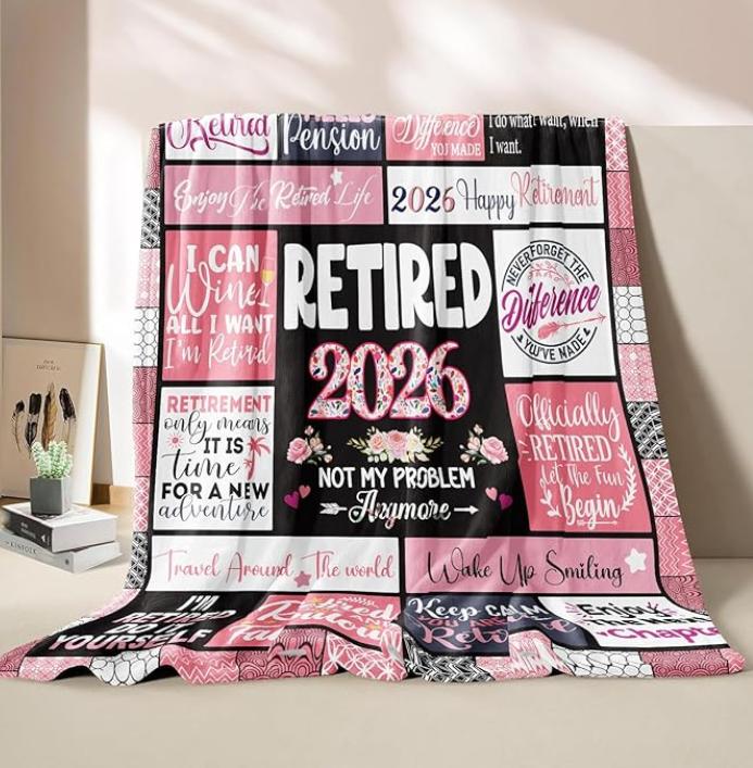 Retirement Gifts for Women, RetirementGifts Blanket, Retirement Gift for Woman, Retirement Blanket
