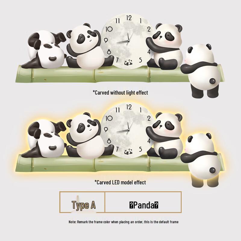 Декоративные настенные часы Lilang Panda