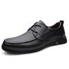 FashionClassic Men's Casual Leather Dress Oxford Shoes Leisure Walk Lace-Up Male Evening Dress Shoes Versatile Comfy Business Footwear