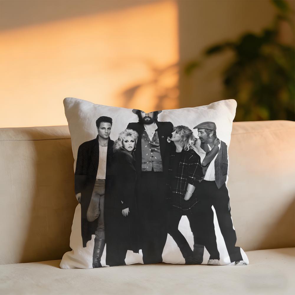 Fleetwood Mac Cushion Cover Cozy Velvet Throw PillowSoft Warm Cushion For Sofa  Bed