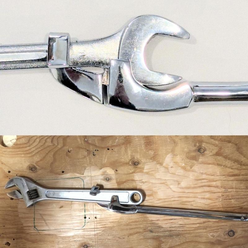 Manual Wrench Aid 15 In Steel Extender Bar for Tight Repair Areas, Turning Support for Deep Set Hardware In Routine Home Service Work