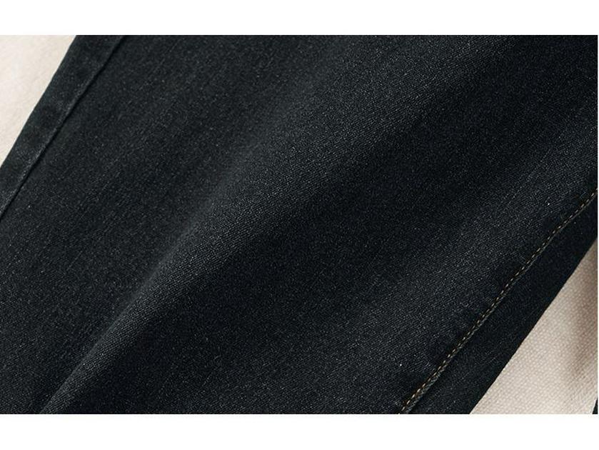 Damen Übergröße Elastische Schlankmachende Jeans - Fleecegefüttert für Herbst/Winter