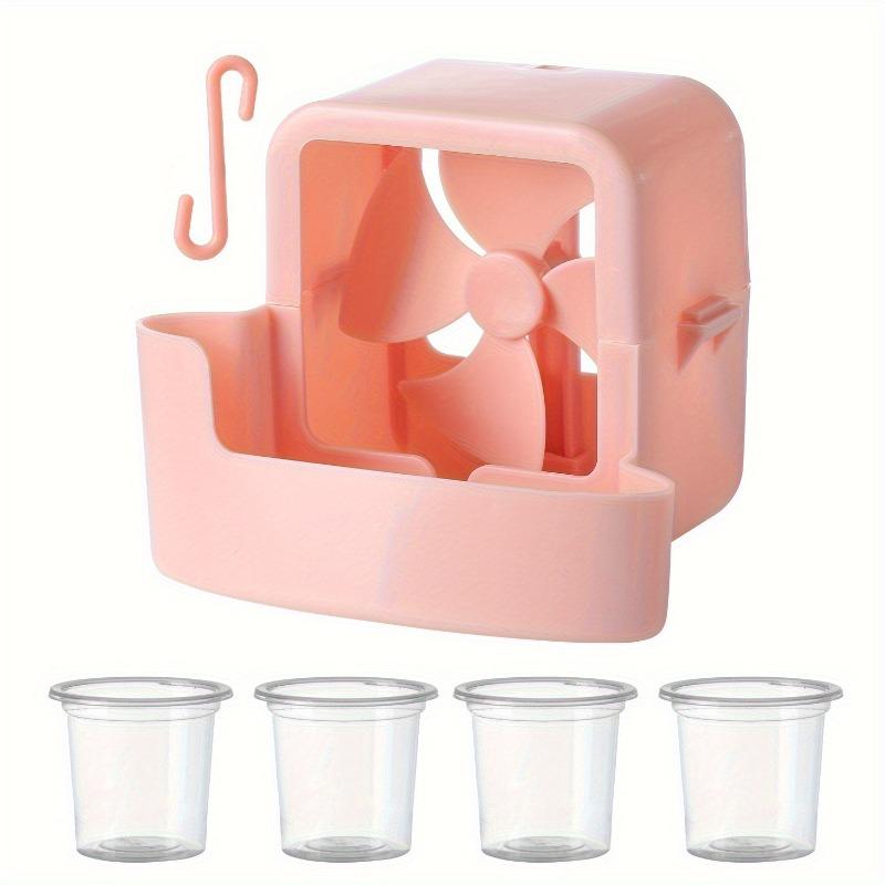 1pc Portable Fan Ice Mist Cooler - No Battery Needed, Lightweight Durable Plastic, Dual-Compartment Cooling Technology