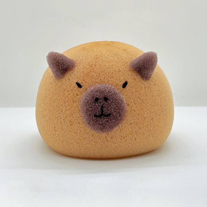 

SCIONE Lovely Capibala Bath Sponge Ball Bath Face Bath Rub Bath Foaming Super Soft Sponge