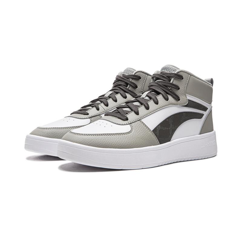 Men's Sneakers Li-Ning Skate Shoes Men's High-top Lunar Surface Gray/Standard White/Obsidian Gray