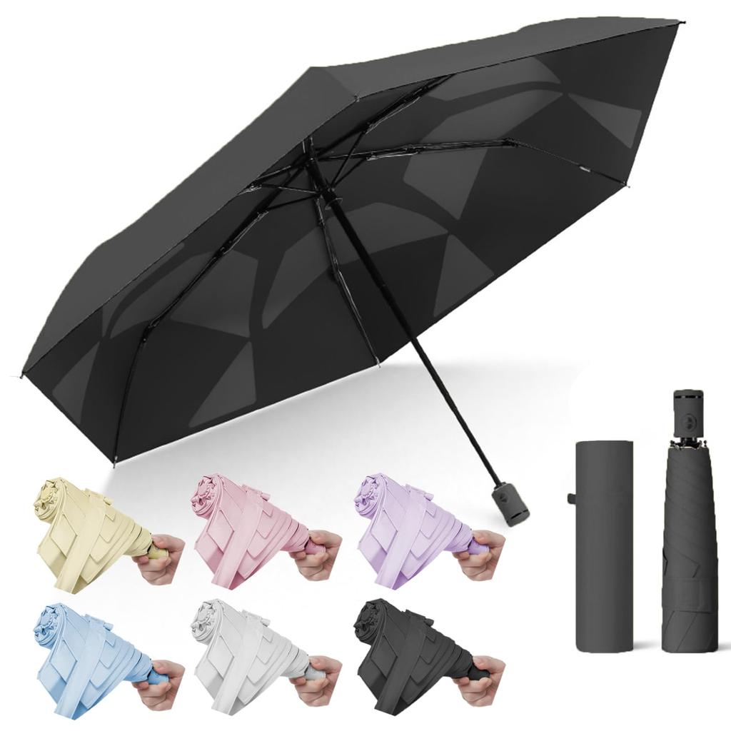 Folding Umbrella That Folds In 3 UV Complete Light Heat Automatic Opening and Lightweight Folding Umbrella for Both Sunny and Rainy UV Protection for