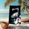 proof beach towel with Philadelphia Eagles LOGO pattern - soft,absorbent,quick-drying,machine washable - perfect for swimming,camping,bathing