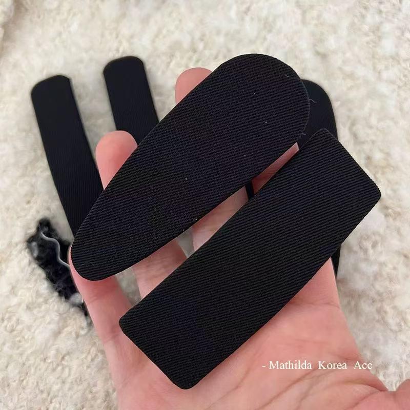 Black Fabric BB Side Bang Clip - Elegant Baby & Women's Hair Accessory