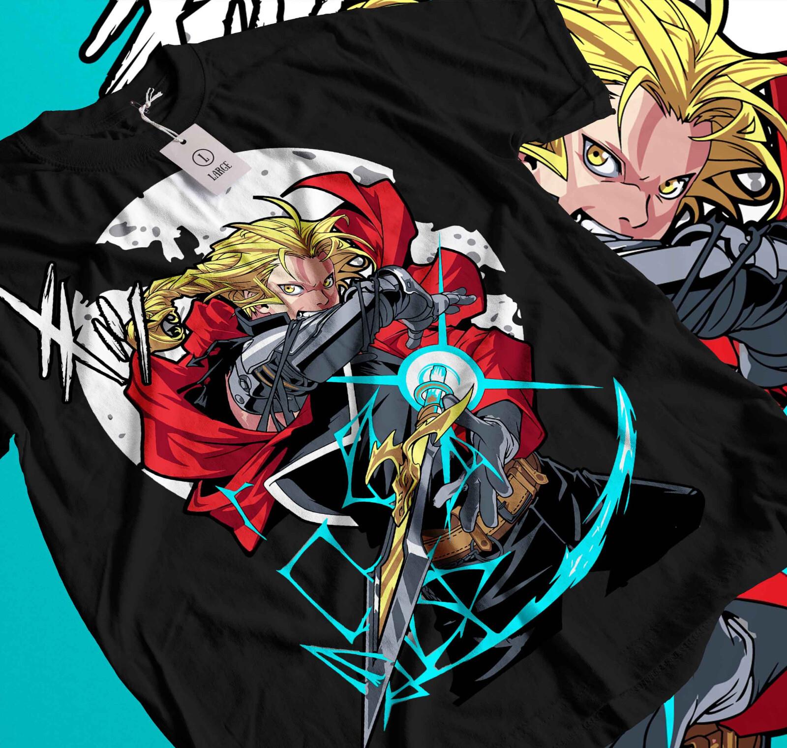 Fullmetal Alchemist T-Shirt Mens Womens Tees Top Brotherhood Alphonse Elric Anime GifT Shirt Mens Womens Tees Top 475 2XL