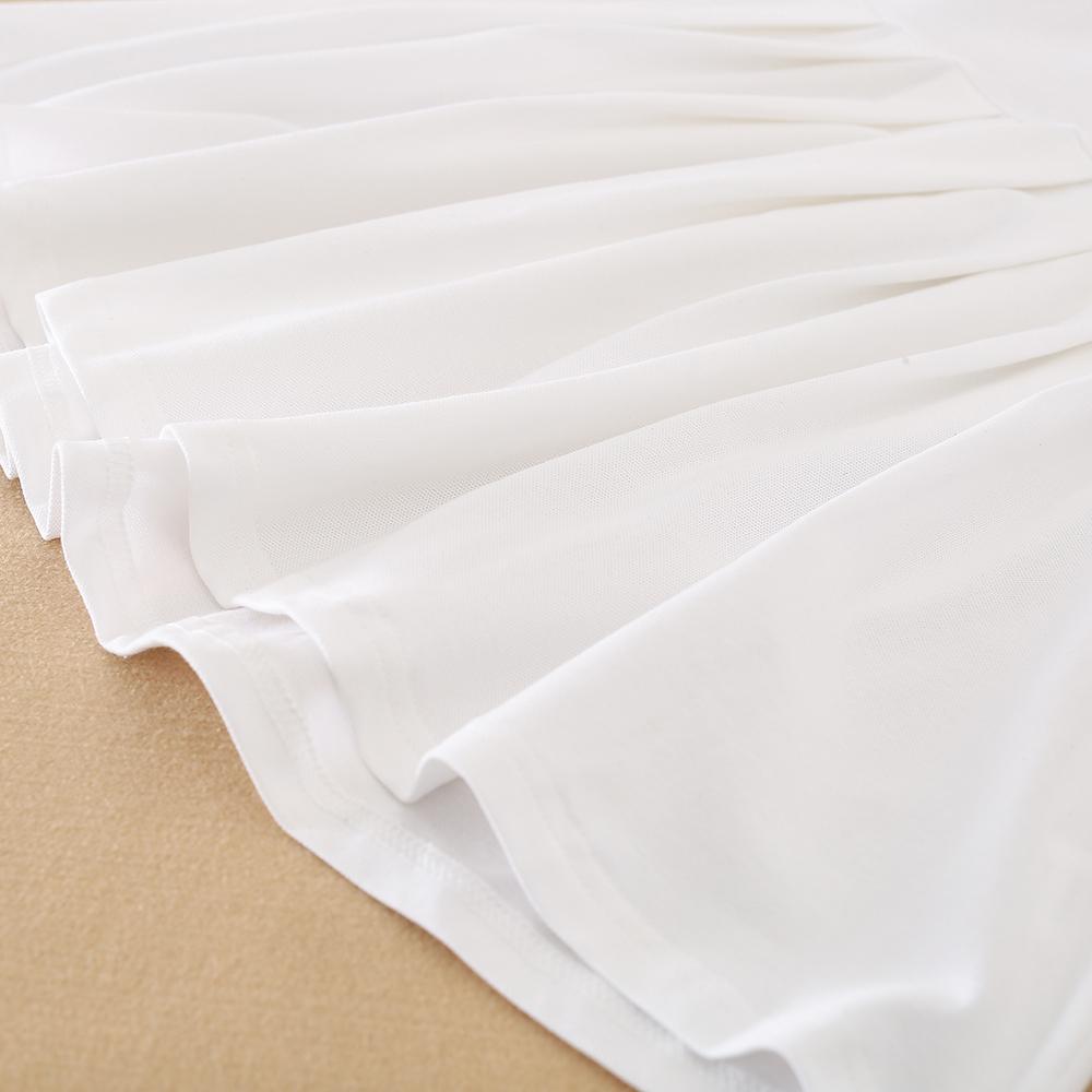 Girls' White Summer Dress V-Neck Polo Pleated Dress for School 5-12 Years Girls Clothing