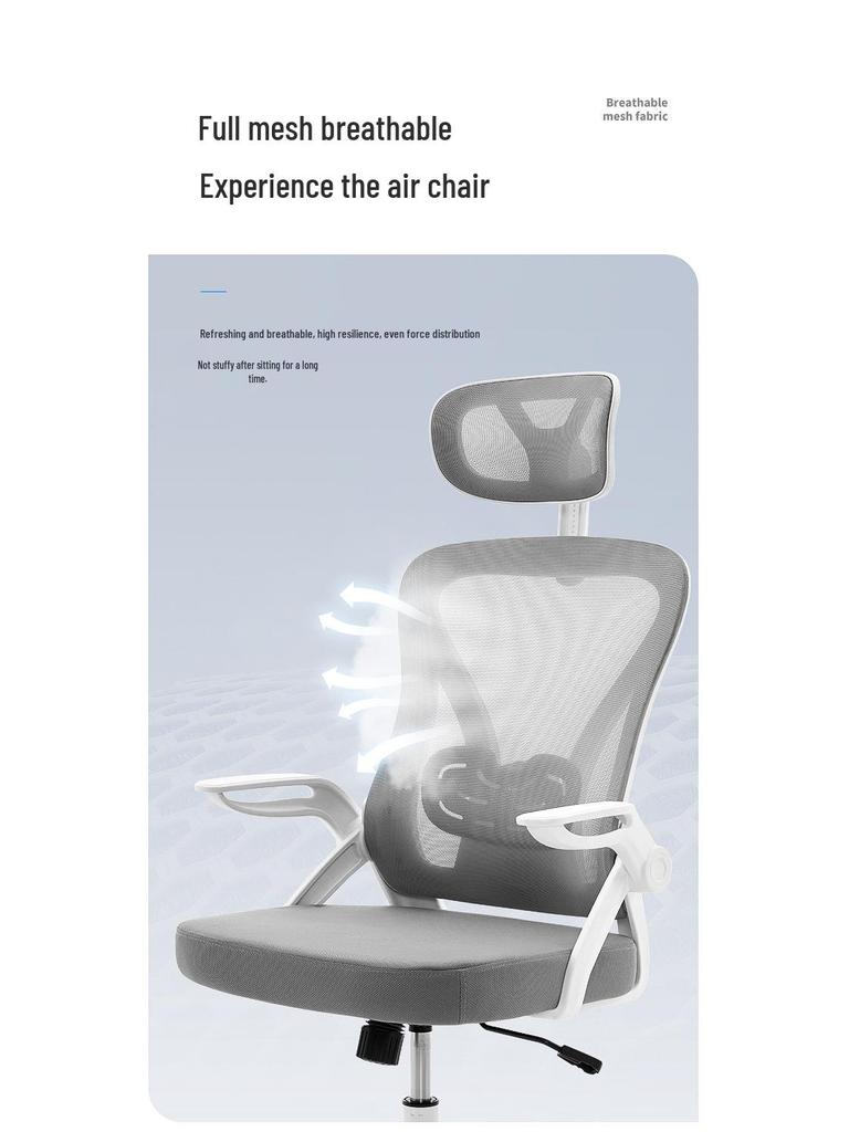 Ergonomic Study & Office Chair: Comfortable, Reclining, Adjustable—Stay Energized During Long Sessions