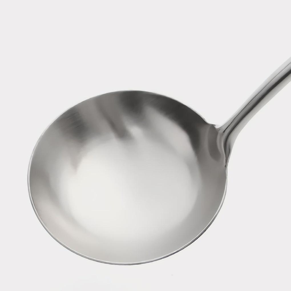 Kitchen Long Handle Ladle Wood Handle Cooking CD Spoon