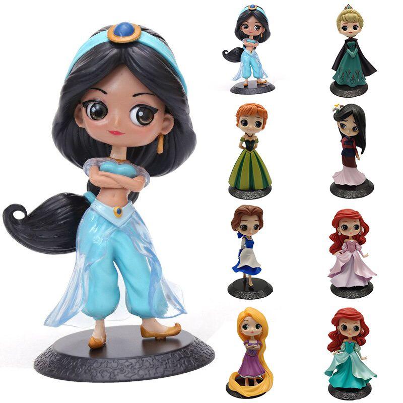 Magical Disney Princess Action Figures Toys Anna Elsa Ariel Rapunzel Ideal For Birthday Gifts