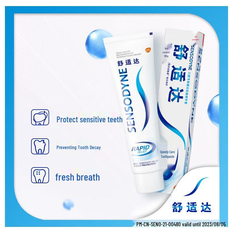 Sensodyne Rapid Relief Whitening Toothpaste Twin Pack