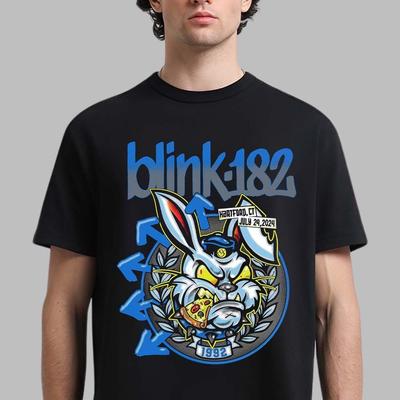 אירוע מרצ'נדייז של Blink 182 חולצת טי כותנה יוניסקס כל המידות M661 חולצת טי יוניסקס