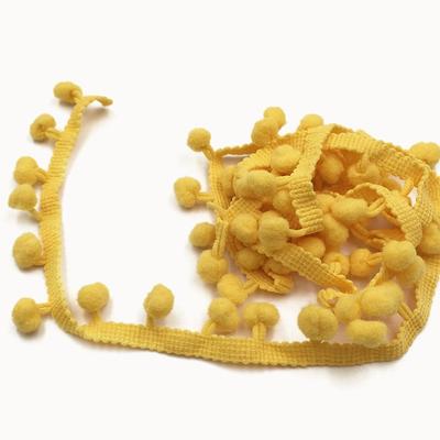 20 Yards Mini Größe Pompon Fransenband 1,2 cm Bällchen Mini Perlen Pompon Stoffbesatz