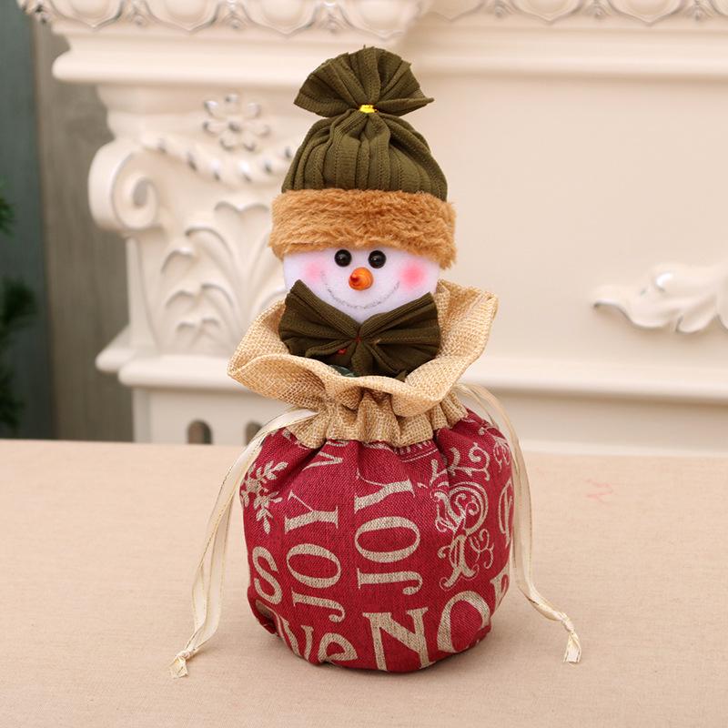 Large Christmas Children's Gift Bag Linen Apple Bag Christmas Eve Goodie Bag Gift Bag