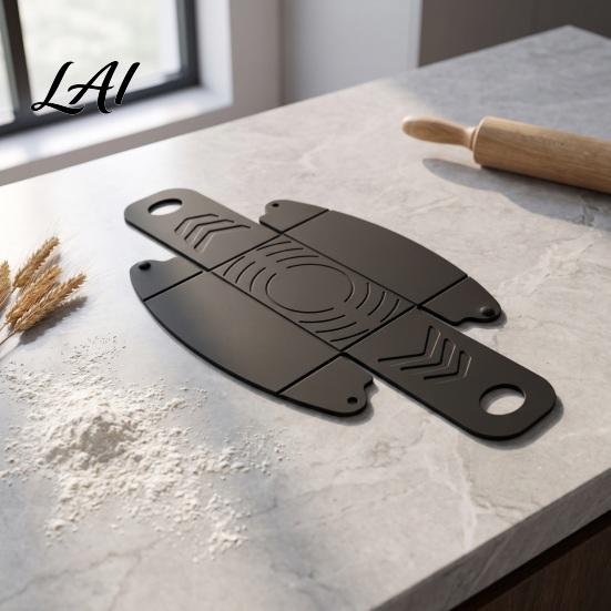 Reusable Dough Kneading Mat with Scales Sourdough Baking Handles Non-stick Heat Resistant Transfer for Oven Silicone Basket Bread Toast Foldable