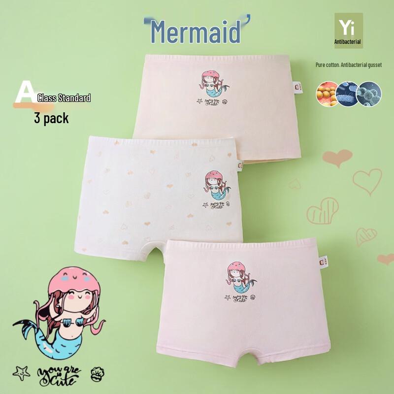 Hodo Kids' Comfortable Pure Cotton Underwear 3-Pack