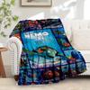 1pc Flannel Finding Nemo Ocean Life Theme Bed Throw Blanket Sofa Blanket Gift Home Decor Blue Ocean World Pattern Room