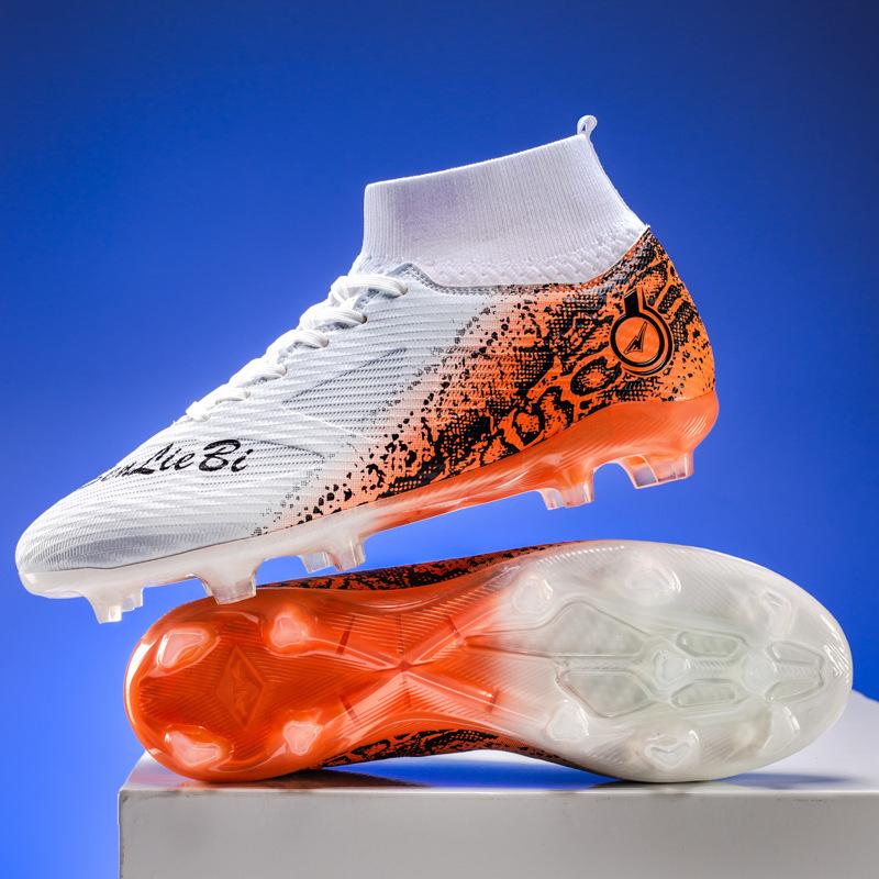 Large size Xiyin Amazon high-top football shoes Men's Lawn AG spikes Female students competition sports shoes 2025