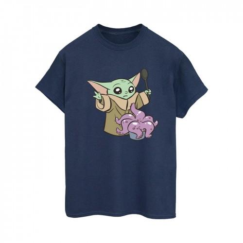 Star Wars Womens/Ladies The Mandalorian Spooky Cooking Cotton Boyfriend T-Shirt