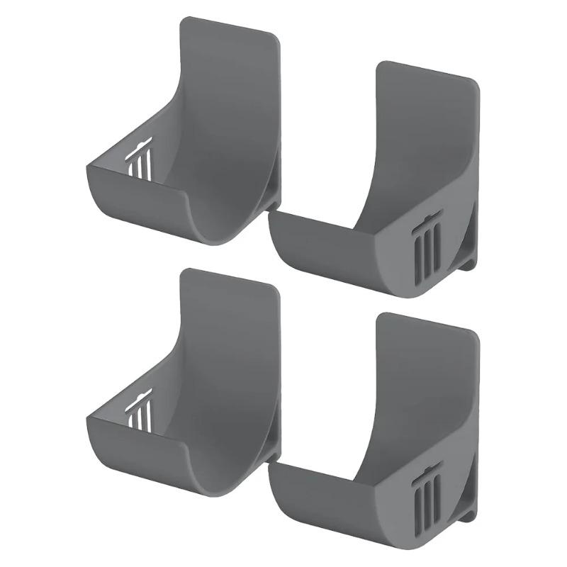 Regulowana Półka Samoprzylepna do Przechowywania w Kuchni, Plastikowa Półka Ścienna do Folii Aluminiowej, Ręczników i Torebek