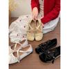 Black Flat-bottomed Light-mouth Single Shoes 2026 Spring and Autumn Versatile with Skirt Soft-soled Mary Jane Shoes