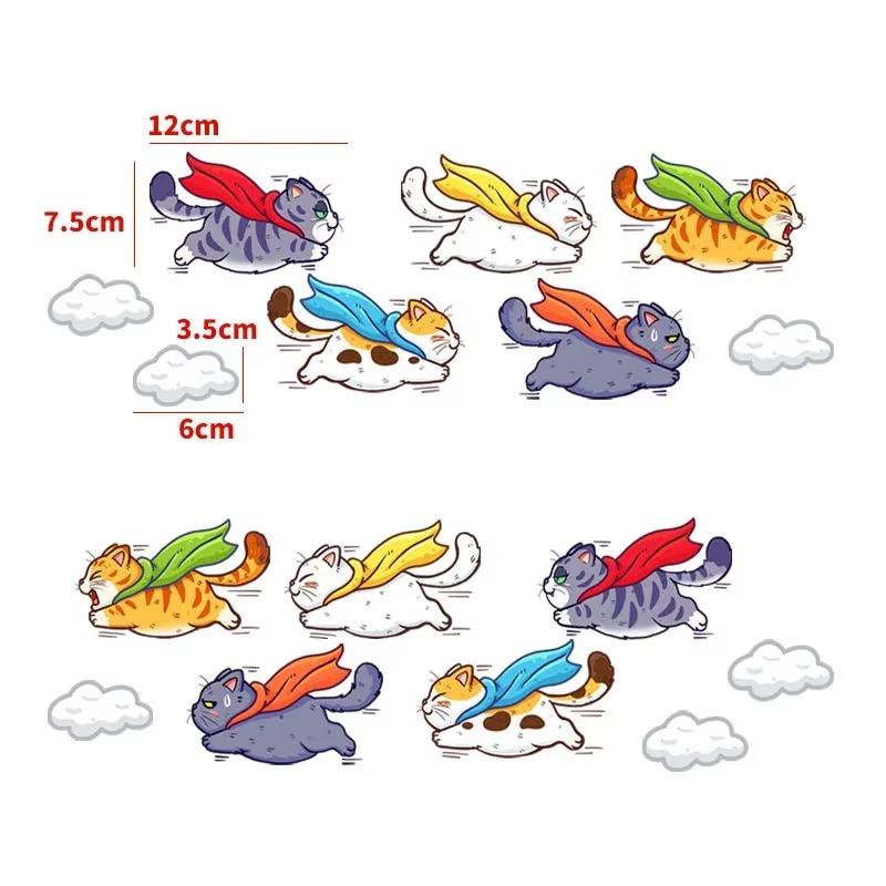 Car Stickers Styling Creative Cartoon Fun Cats  Auto Window Decals DIY Cars Motorbikes Decoration Vinyl Body Stickers