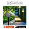 Outdoor Solar Christmas Lights Christmas Snowflake Star Solar Powered Lawn Garden Light Set Of 5 Waterproof Pathway Stake Lights