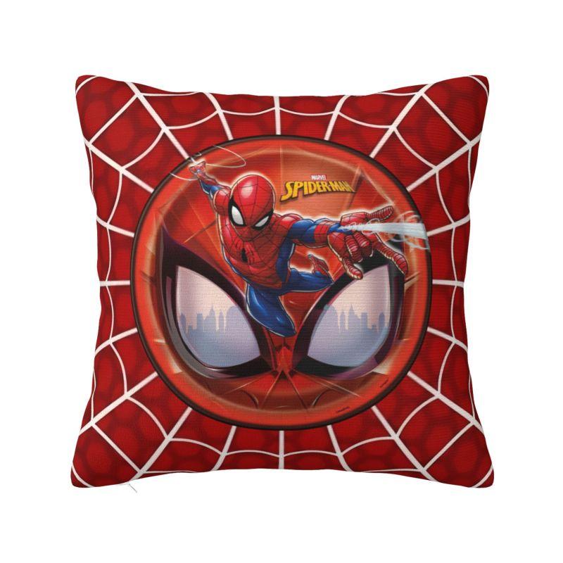 Подушки с героями Marvel Человек-Паук Дисней Наволочки Декор Дом Современный Комикс Кавайи Мультфильм Уличные Подушки Квадратная Наволочка 12x12Inch