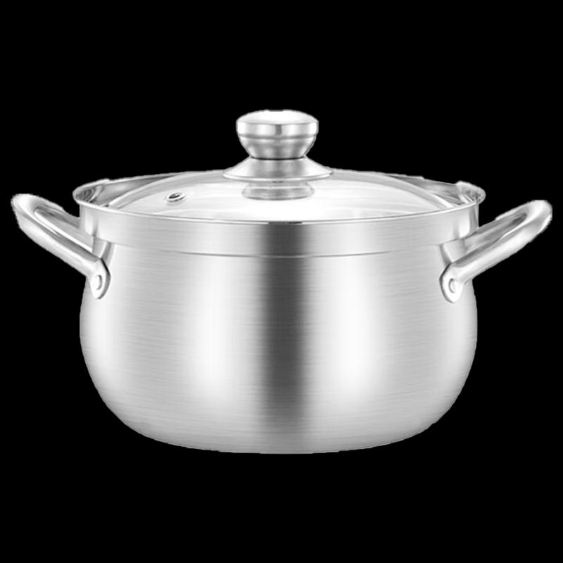 EFULLOT 24cm Stainless Steel Anti-overflow Soup Pot