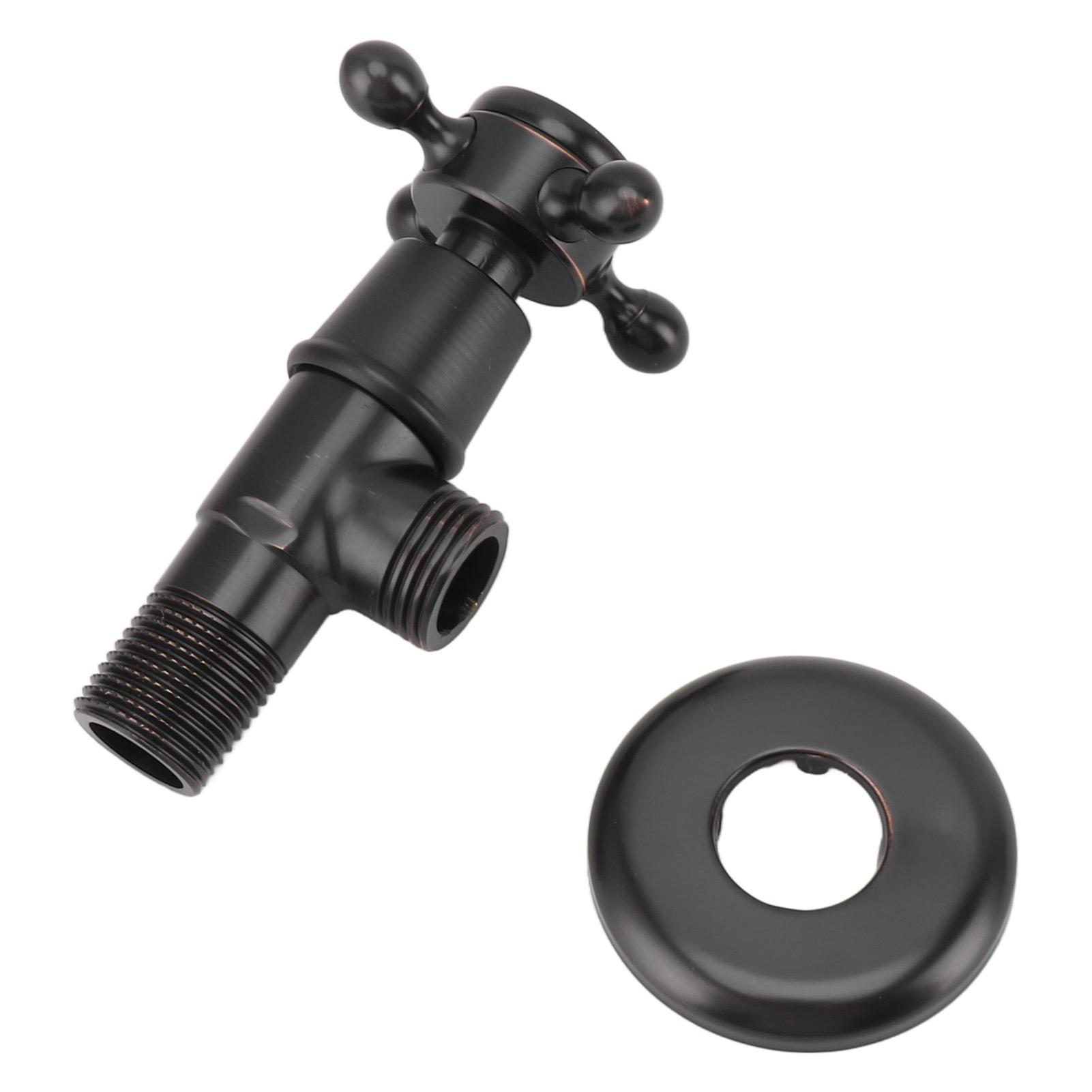 Brass Angle Stop Valve Retro Thickened Cold Hot   Valve Explosion Proof Water Shut Off Valve