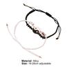 2Pcs Couple Bracelets Adjustable Rust-proof Fadeless Stylish Bracelet Pendants