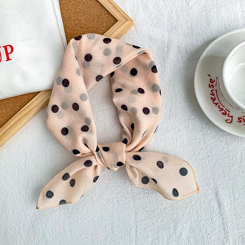

Silk scarf square scarf neck high-end new versatile pastoral floral headscarf headband hair tie neck scarf small shawl