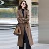 Windbreaker Coat for Women Spring and Autumn New Korean Style Loose Casual Mid-length Over-the-knee Coat