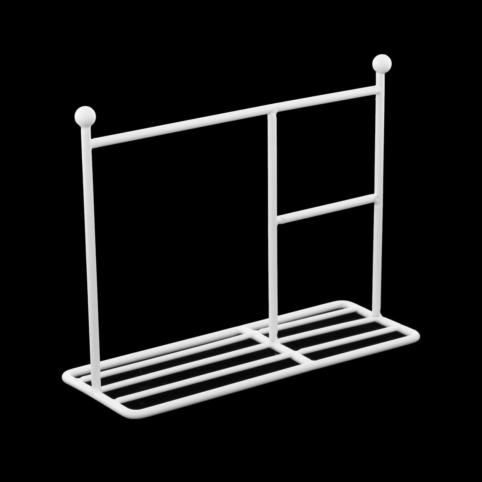 1/6 1/8 1/12 Doll Clothes Rack Hanger Mini Coat Miniature Model Decor Metal Furniture White 35x31cm