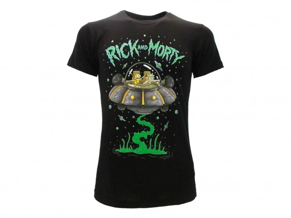

Rick and Morty Spaceship Laser Space T-Shirt S