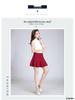 Women's Elastic High Waist Double Layer Square Dance Skirt - A-line with Large Hem and Anti-exposure Design