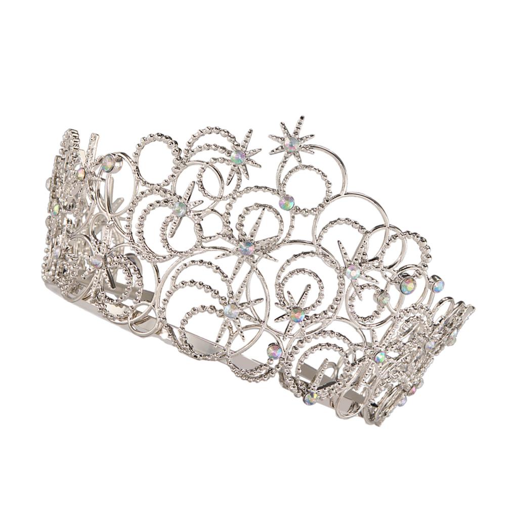 Blingbling Hair Hoop Girl Birthday Party Elegant Pageant Water Drop Crystal Girl King Costume Headwear