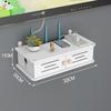 Bohrfreies wandmontiertes Regal für TV-Box & Router-Speicher